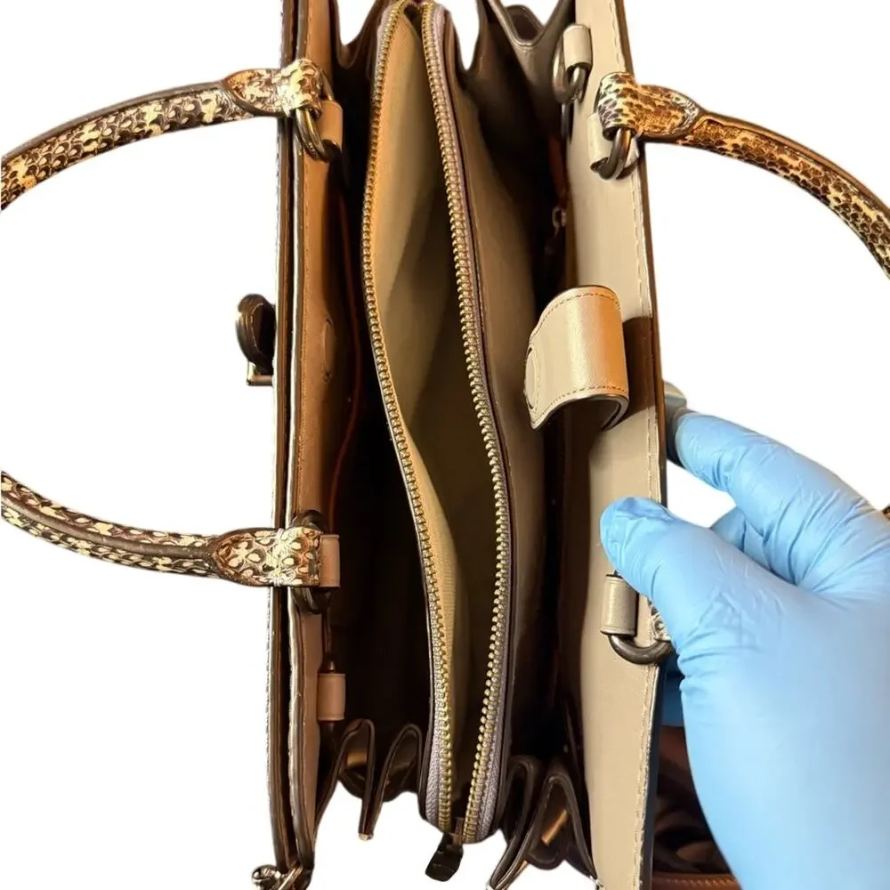 Coach Pewter Leather Satchel and Wallet Set - Picture 2 of 5